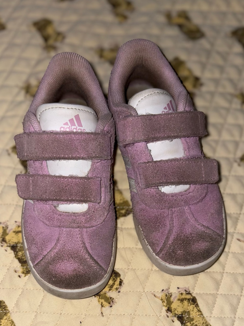 Toddler Adidas Velcro Suede Sneakers🌵10k